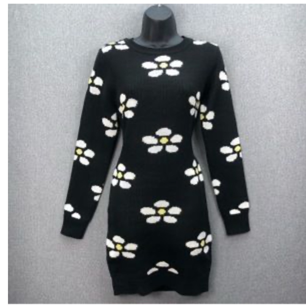 Hysteric Glamour Black Dress with Floral Accents